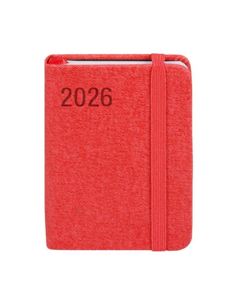 Kalendarz książkowy A7 TDW Awangarda czerwony Antra